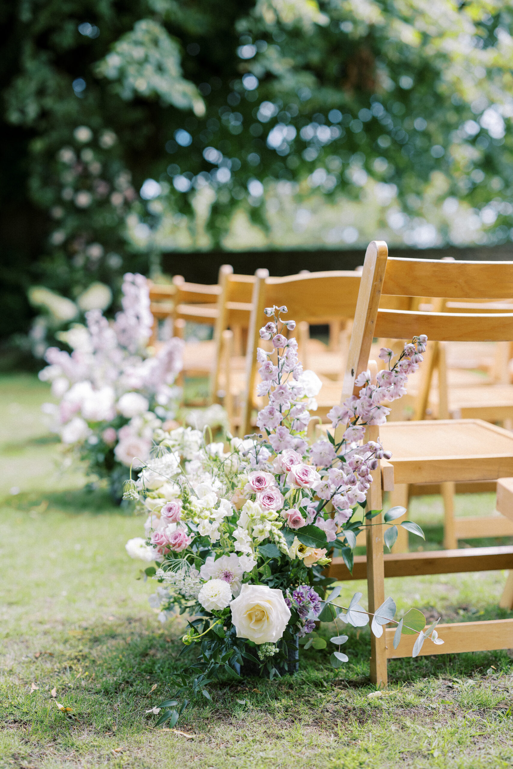 Fine art wedding photography of outdoor wedding at Hamswell House in Bath