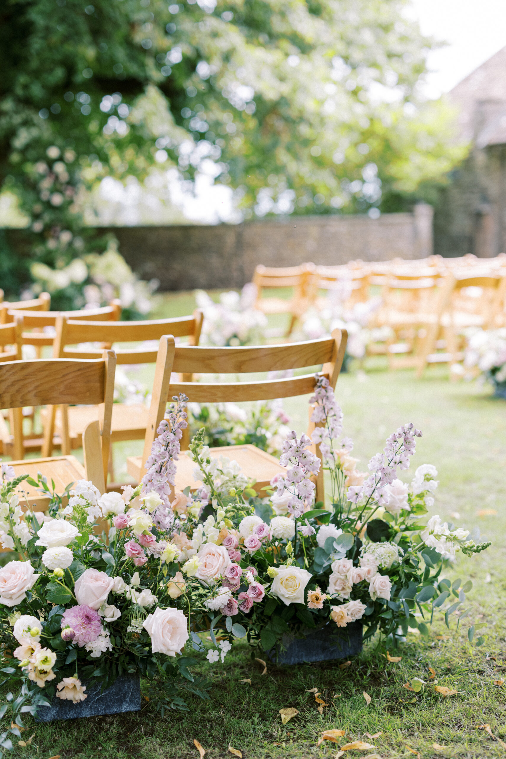 Fine art wedding photography of outdoor wedding at Hamswell House in Bath