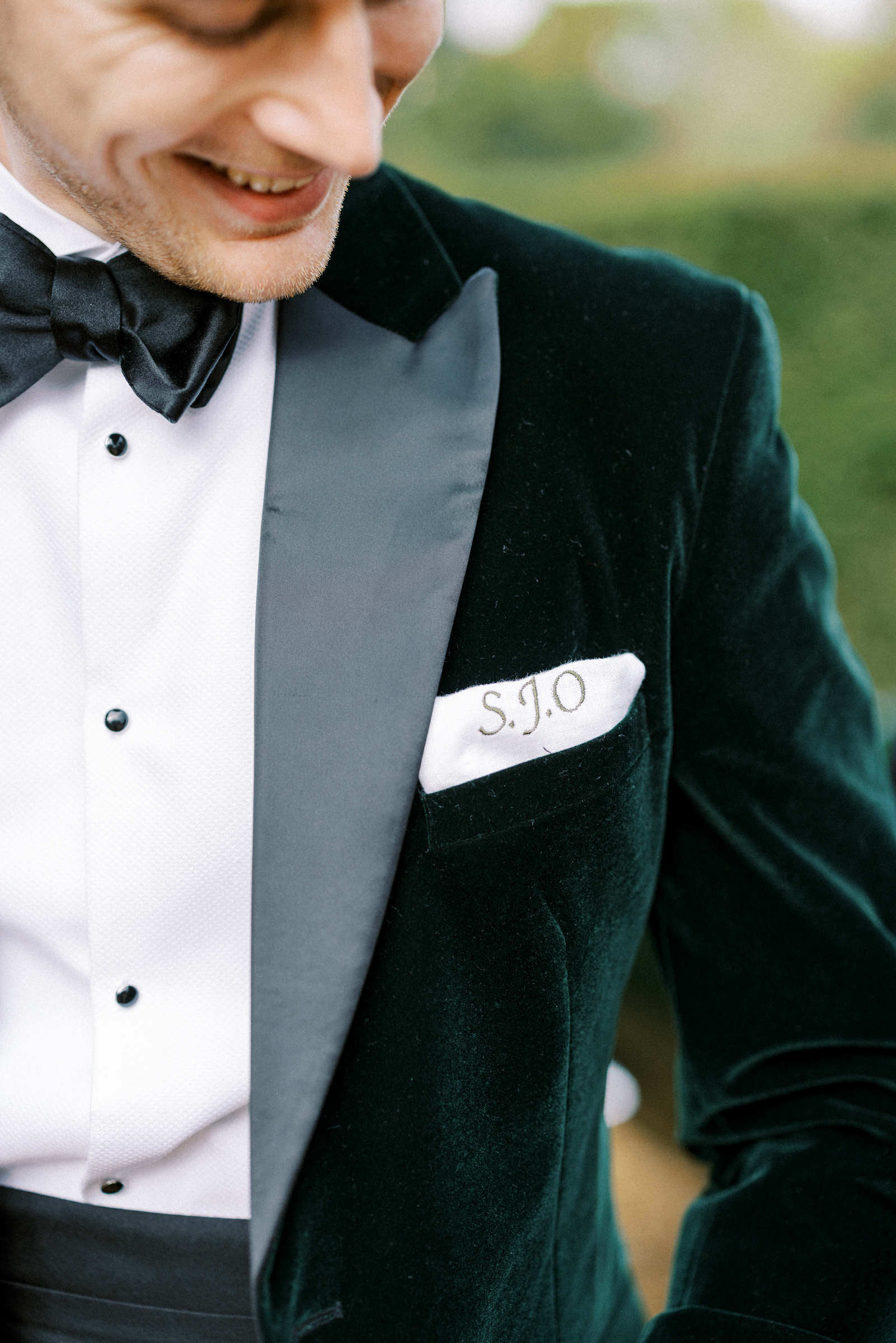 Groom Preparation photographs at Somerley Farmhouse