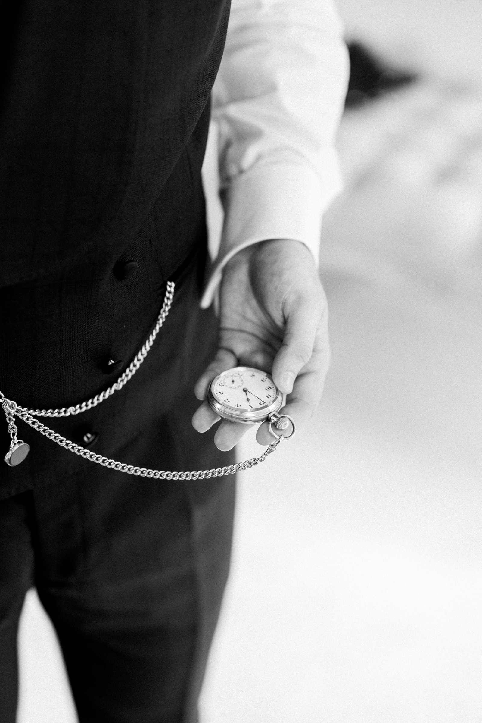 Groom getting ready for luxury wedding at Somerley House