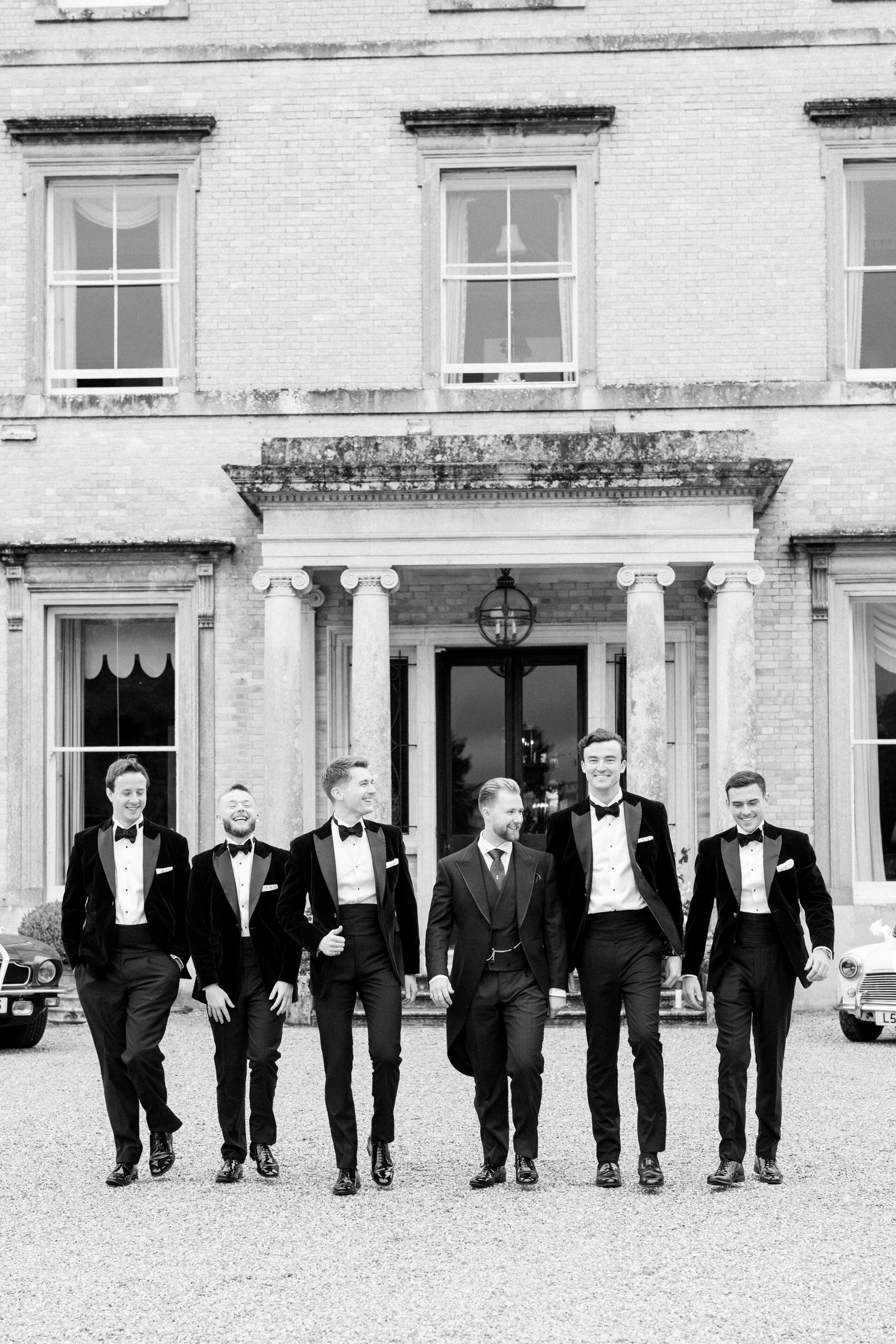 Groom group shot at Somerley House