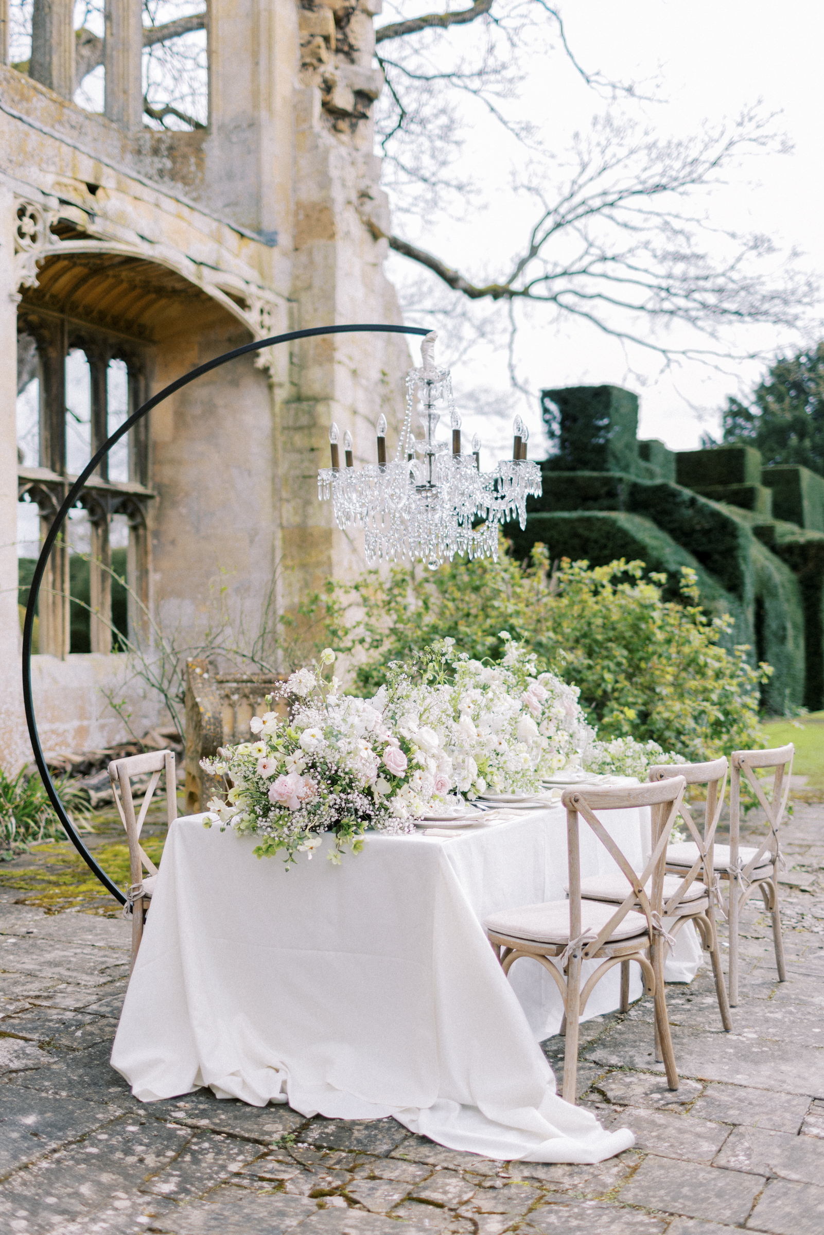 Dine under the stars and within the castle walls of Sudeley Castle Wedding venue in the Cotswolds.
