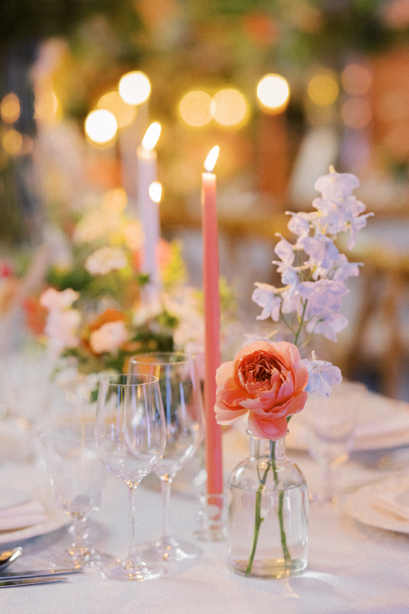 Details by candlelight at Cowdray House Wedding Venue in West Sussex