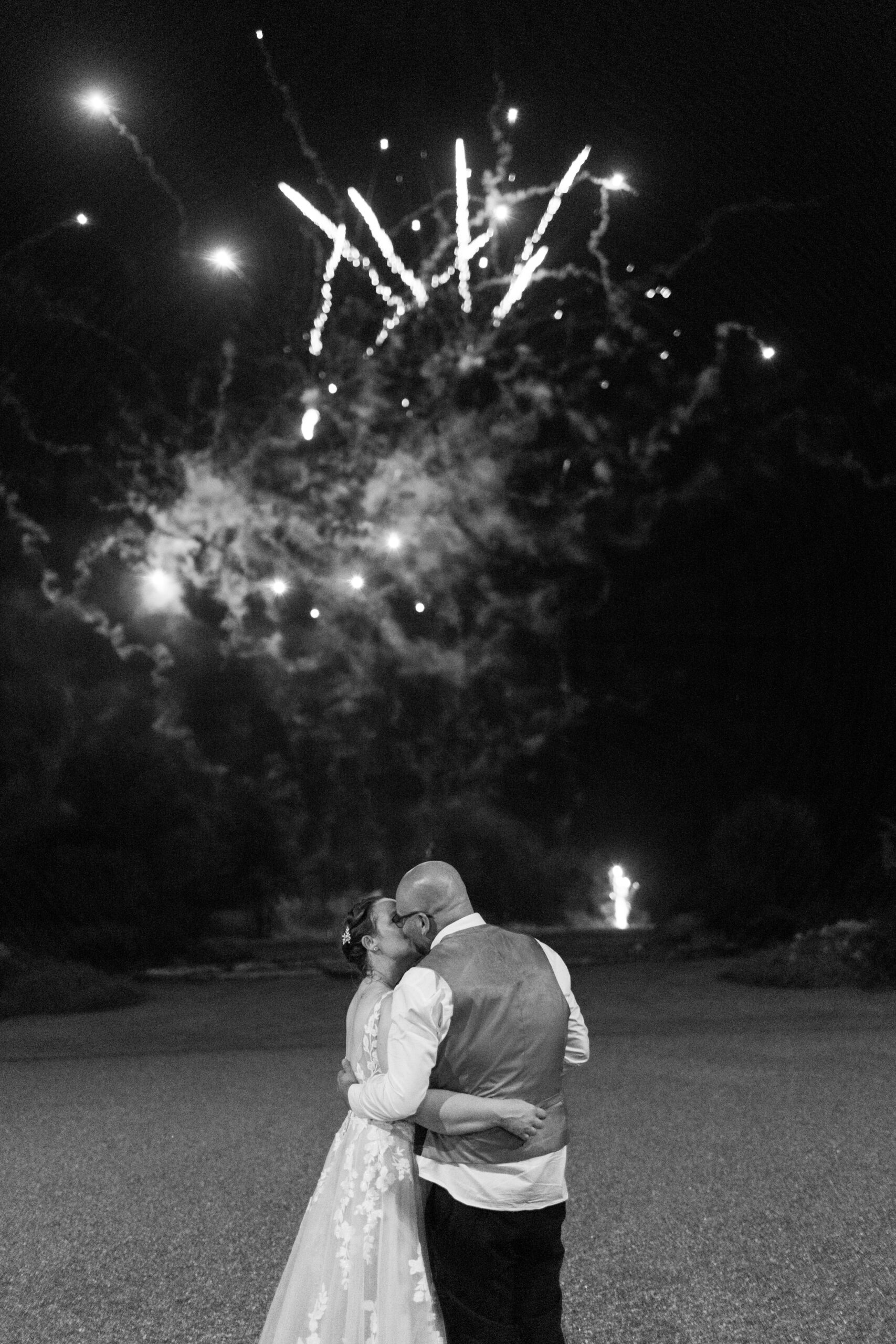 Fireworks at Cowdray House Wedding Venue in West Sussex