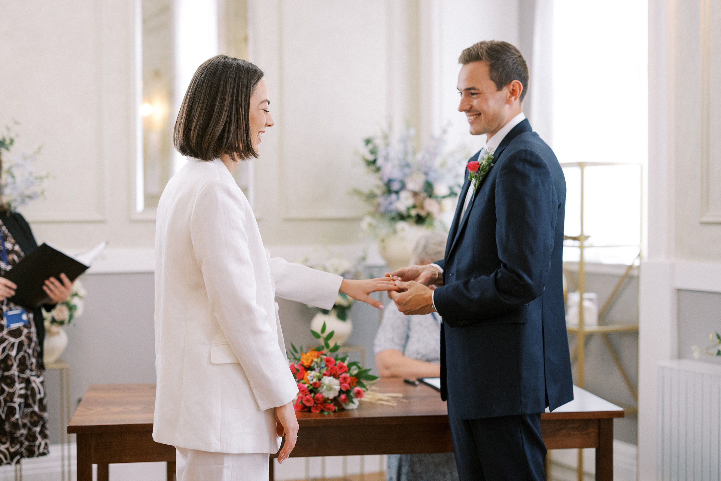 Bride and Groom get married at Chelsea Old Town Hall Wedding