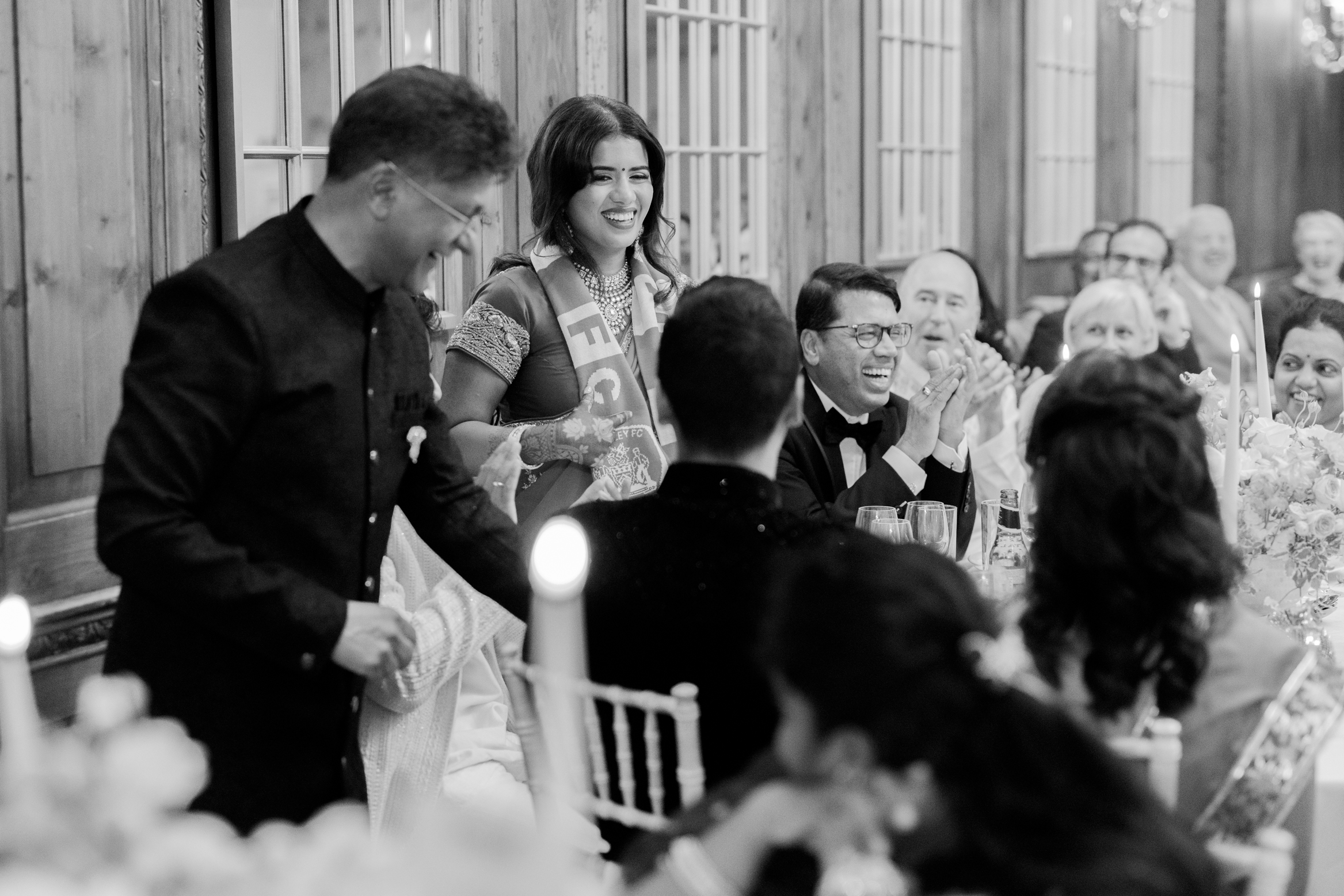 Speeches during Hedsor House wedding