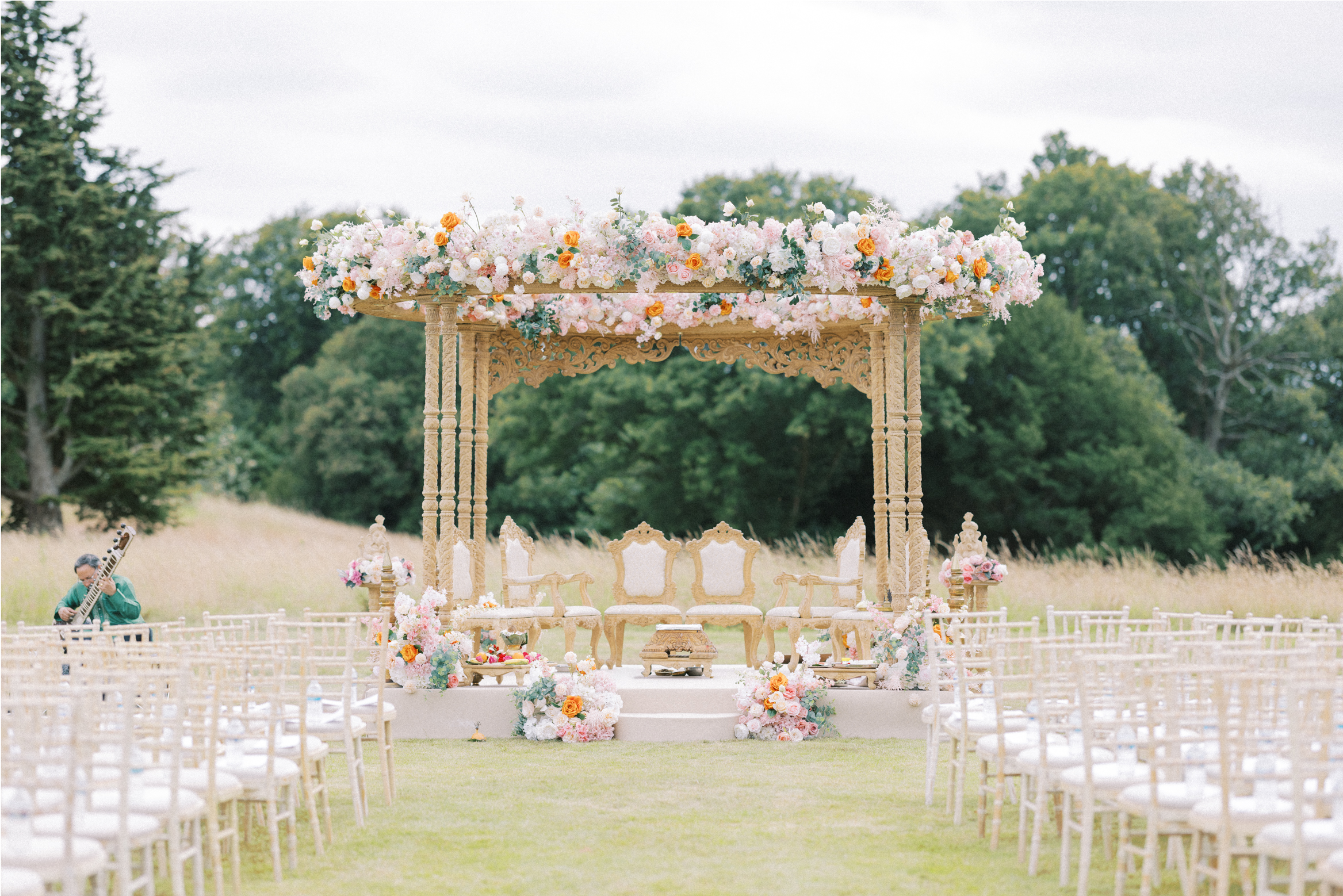 Beautiful indian mandap at Hedsor House Indian Wedding