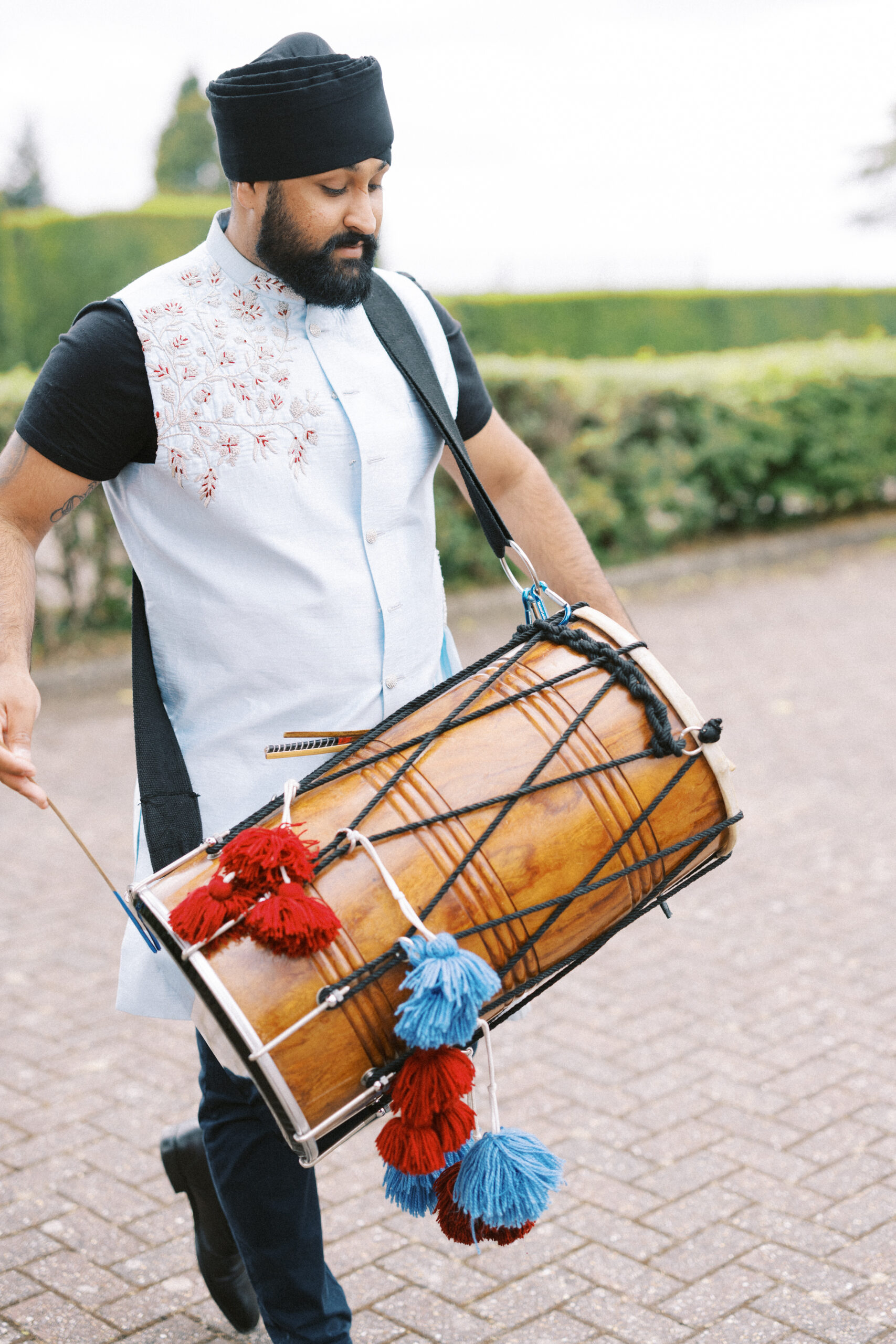 Indian drummers at Hedsor House Indian Wedding