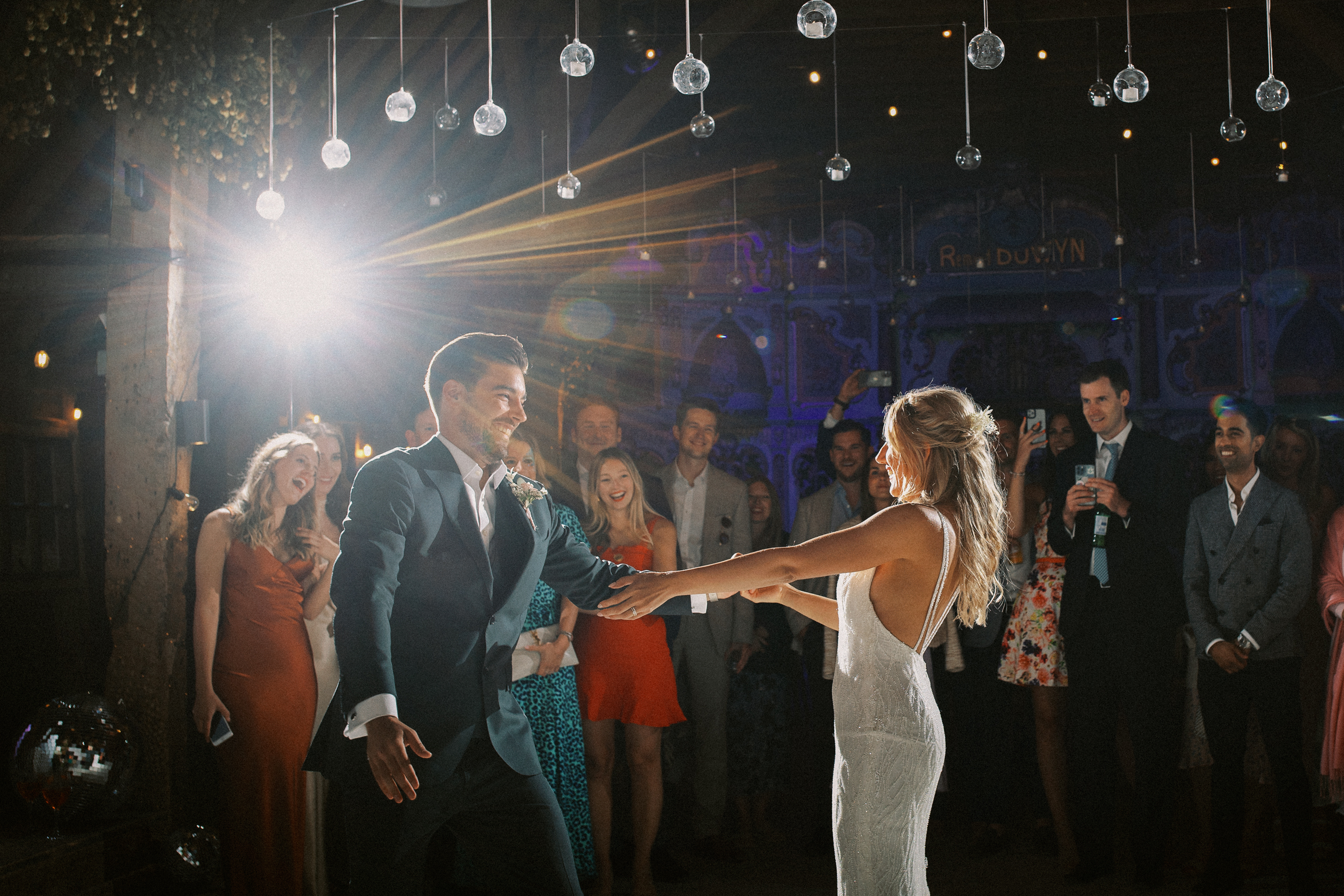 Bride and Groom's first dance at Preston Court in Kent