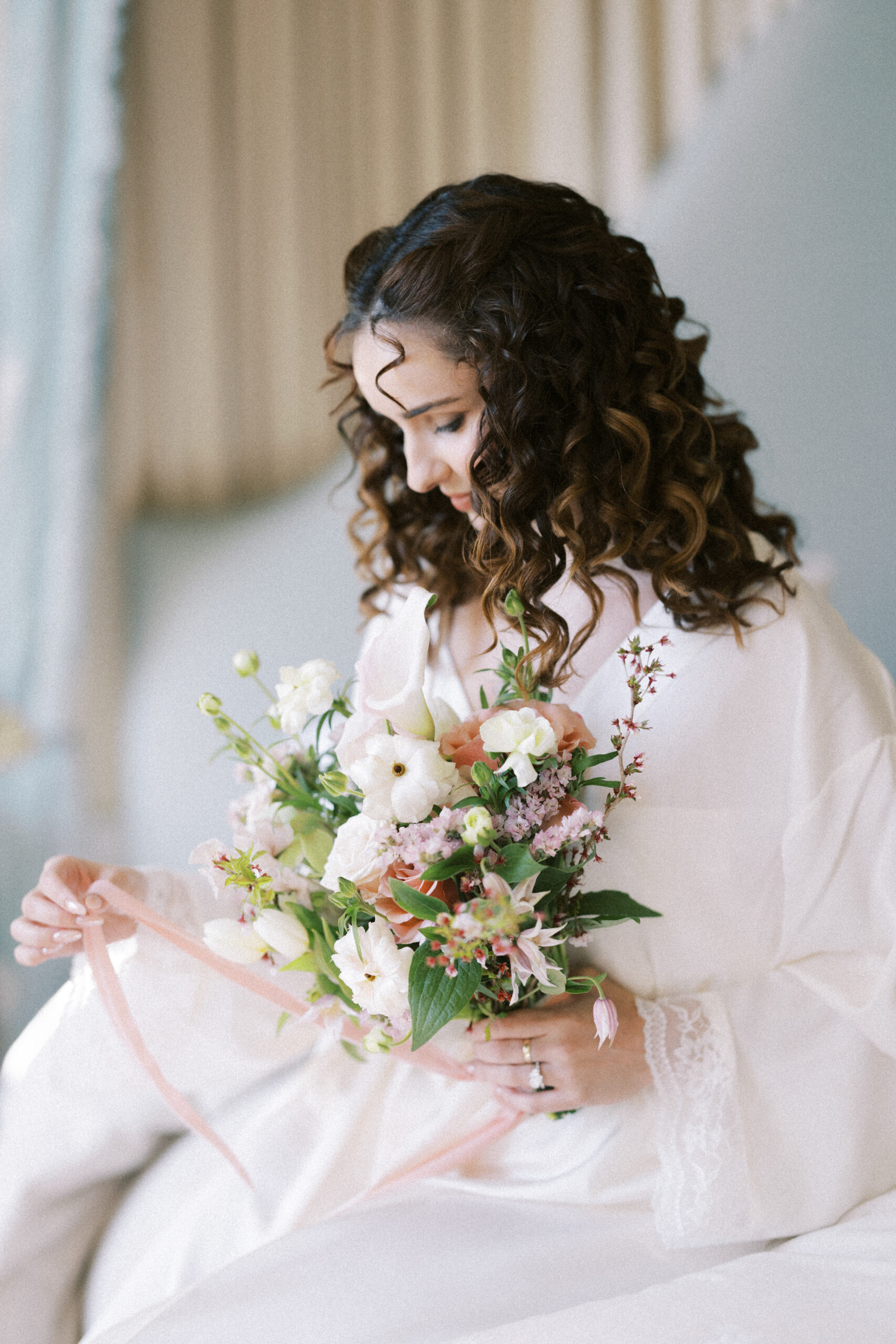 Candid morning preparations captured by an editorial wedding photographer