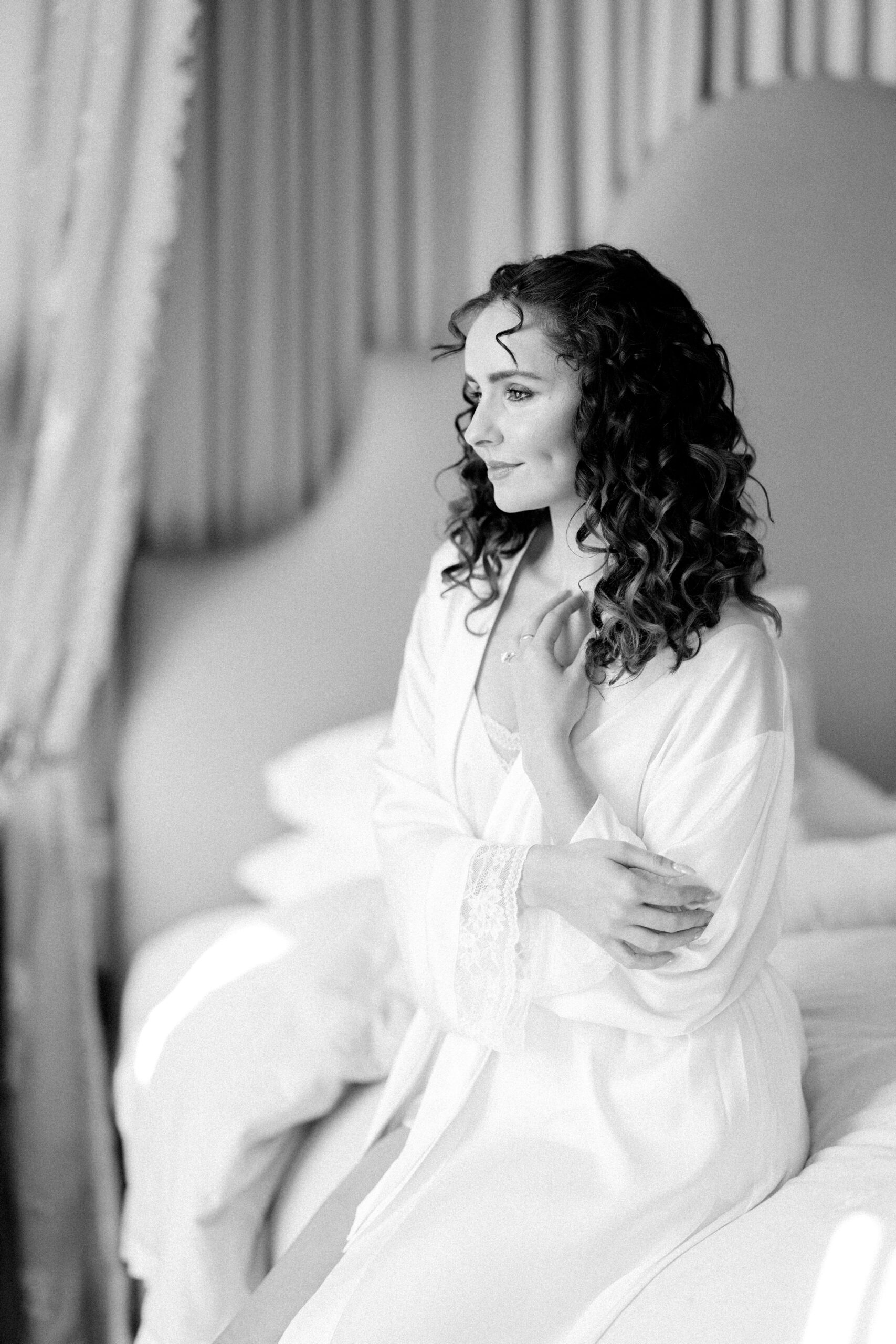 Natural bridal prep photography at Findon Place wedding venue in Sussex