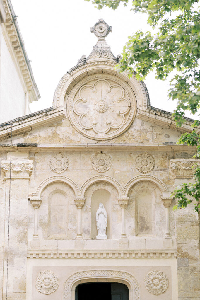 Luxury wedding venue in Provence with elegant stone facade