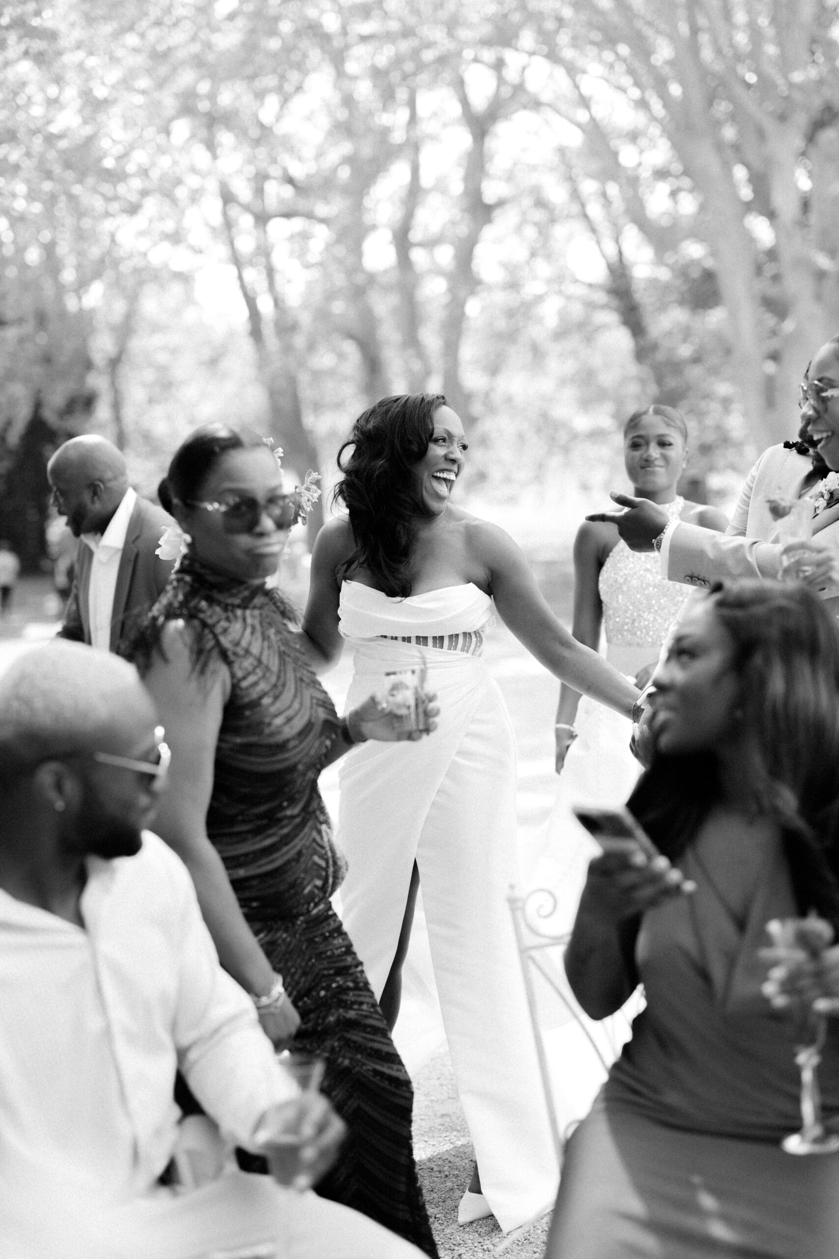 Documentary wedding photography shot of bride on her wedding day at Chateau de Valmousse