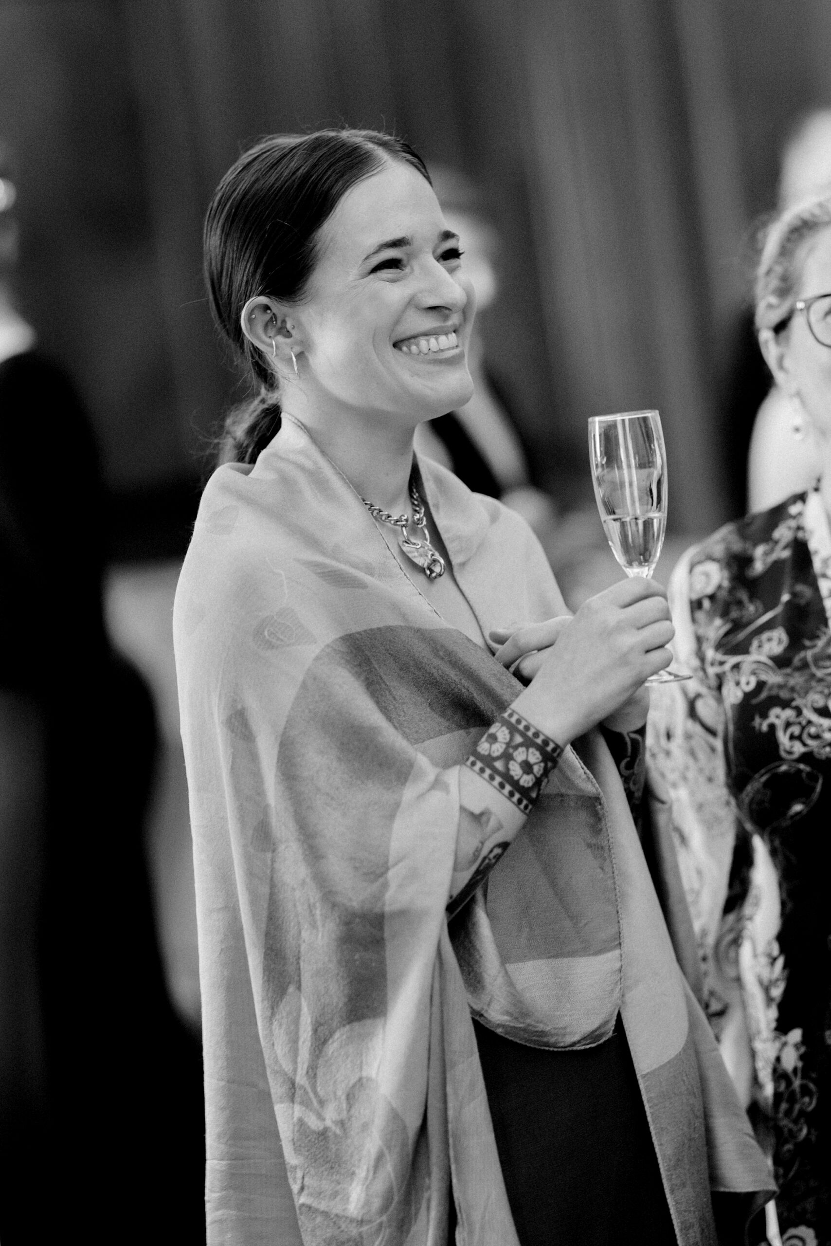 Guests mingle at Old Marylebone Town Hall